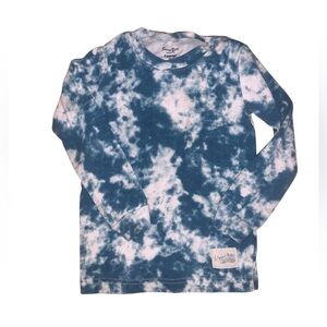 Vaenait Baby 3T Blue & White Tye Dye Pajama Shirt